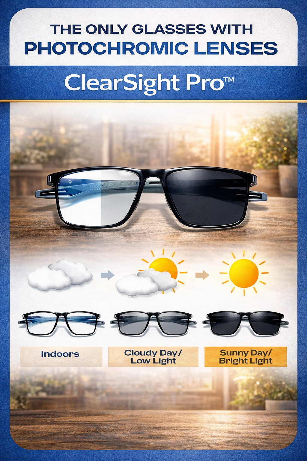 ClearSight Pro™  3-in-1 Reading Glasses